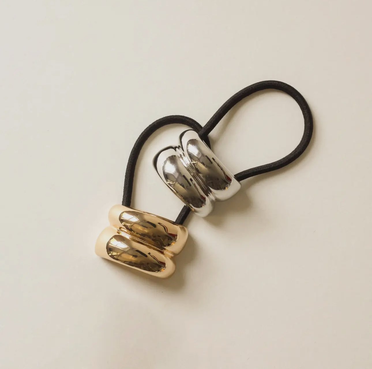 Mini Double Arch Metal Ponytail Hair Tie